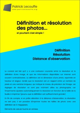 R&eacute;solution, D&eacute;finition, distance d&rsquo;observation