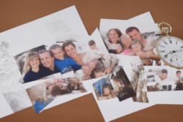 Montre et photos de famille